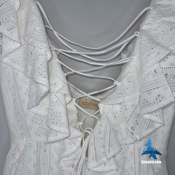 1156 NWT Choosy Riviera Romper – Size S – White - Picture 3 of 16